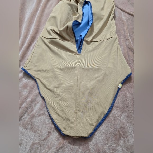 Summersalt The Surfer Sky & Blue Mountain Two-Tone Swimsuit Zipper Size 10 - Picture 9 of 9